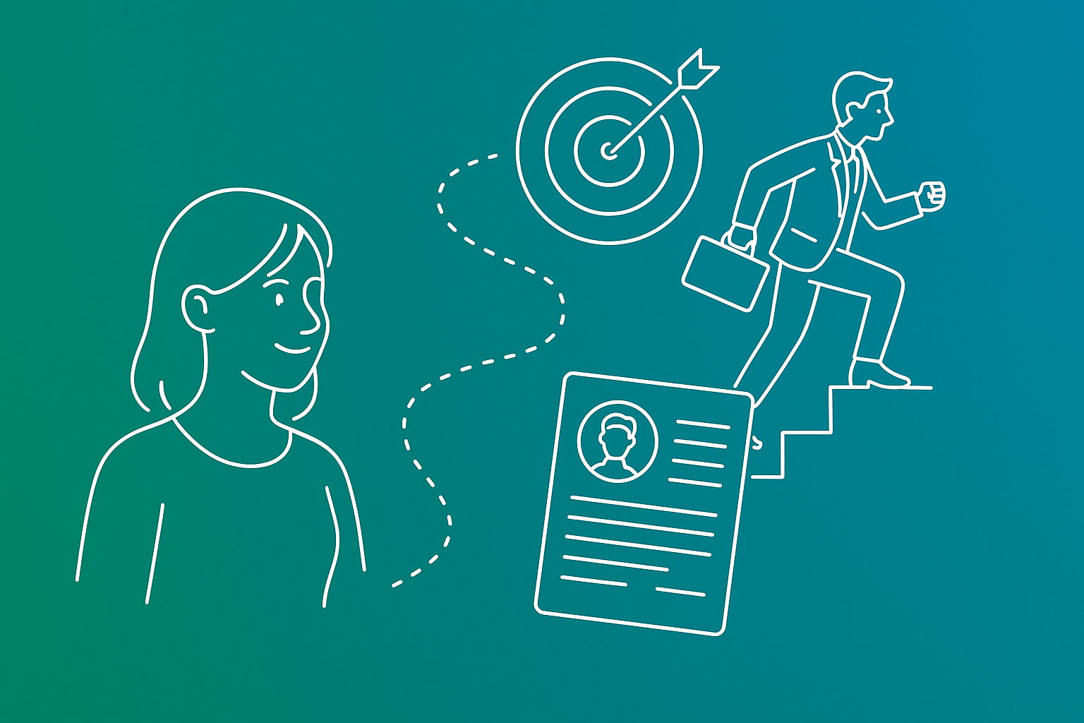 Illustration: Berufliche Neuorientierung